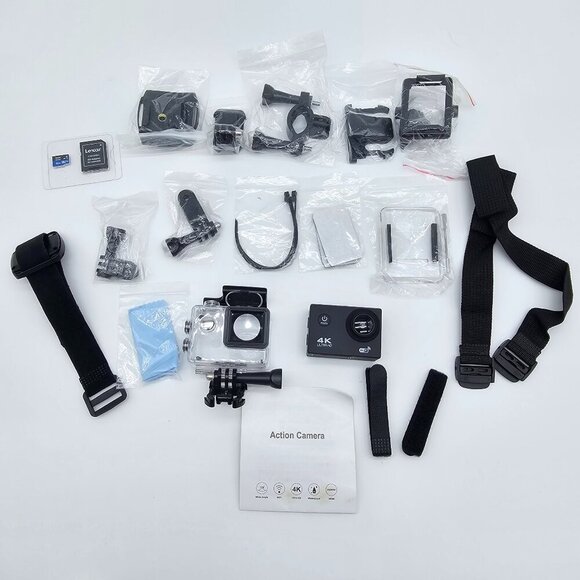 Action Camera 4K Sports Outdoor Waterproof Extreme Sports DV HD Wifi Underwater - Picture 1 of 16